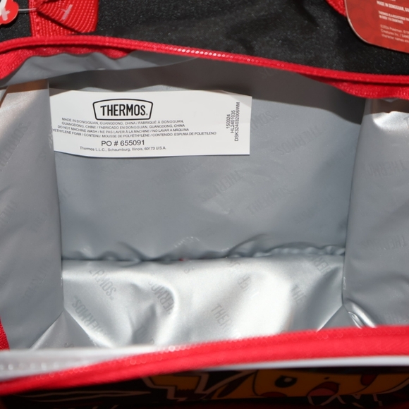 Pokémon Pikachu Thermos Dual Compartment Insulated Lunch Bag. New. - Picture 11 of 16